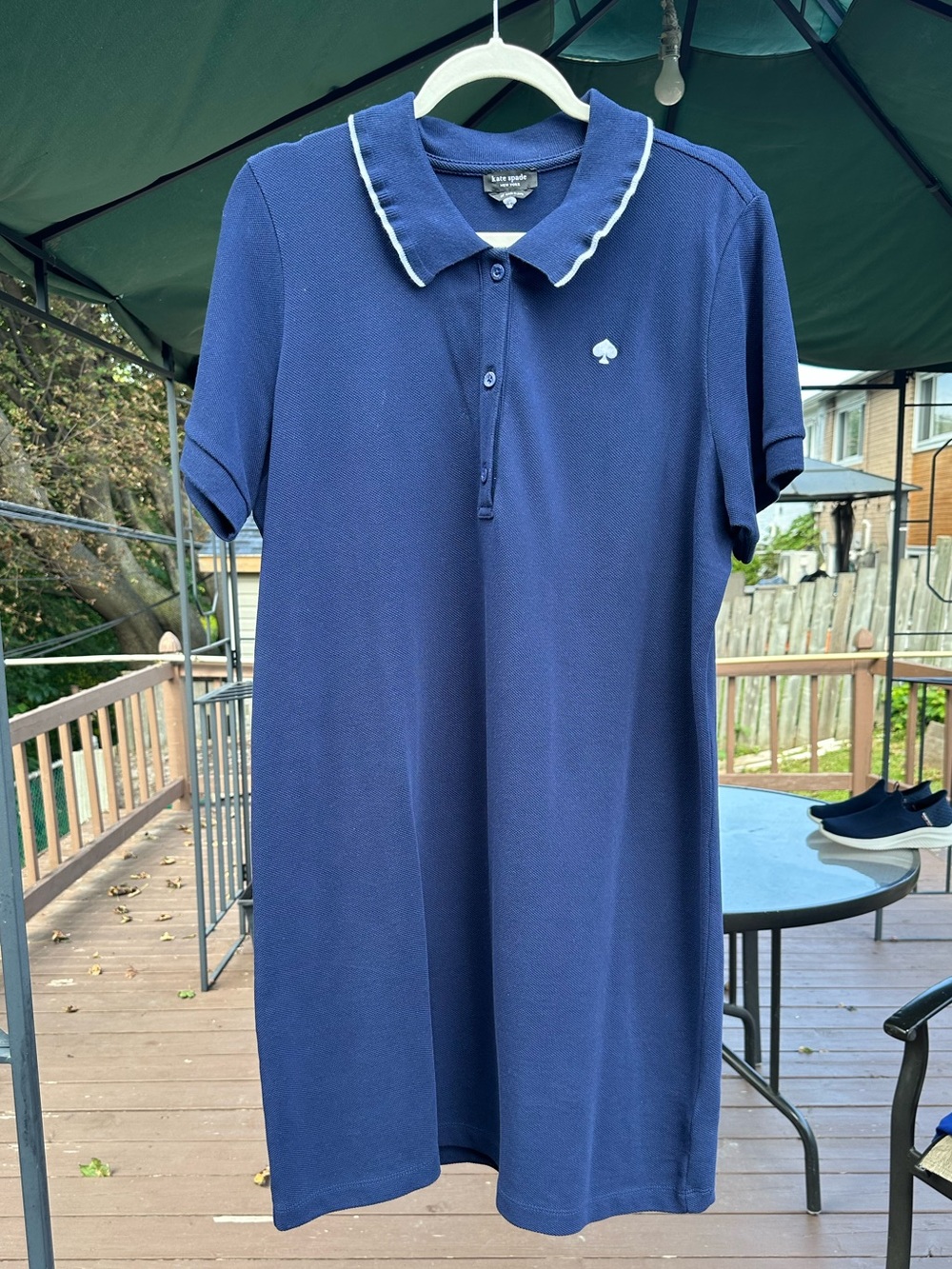 KATE SPADE POLO RUFFLE DRESS (Size XL) - Picture 2 of 6